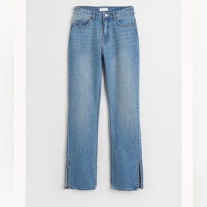 H&M straight split hem jeans